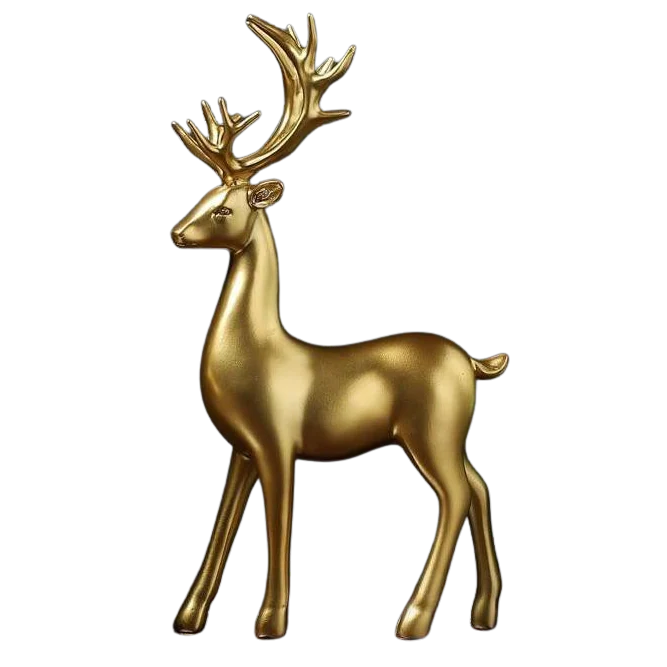 Golden Deer Figurines