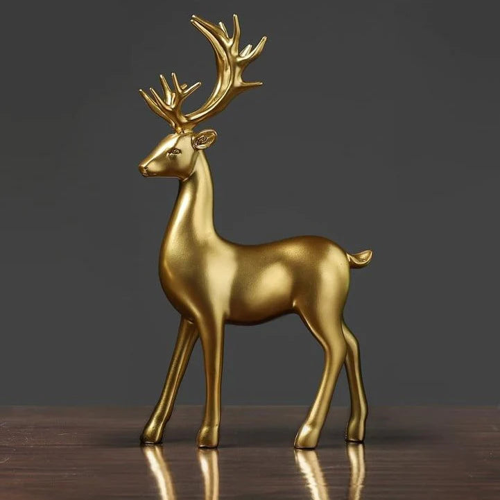 Golden Deer Figurines