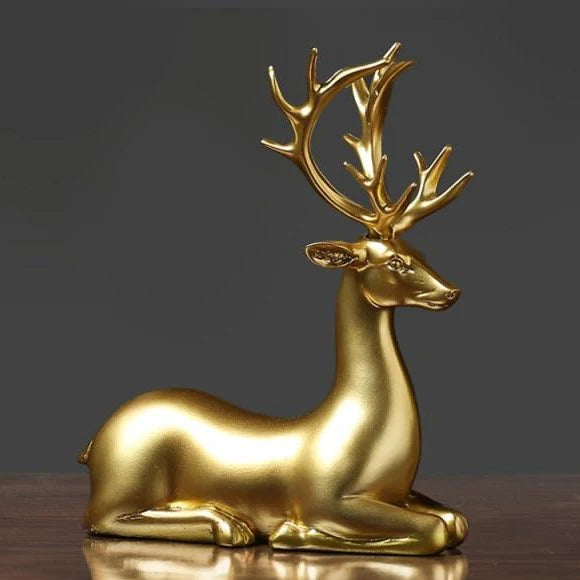 Golden Deer Figurines