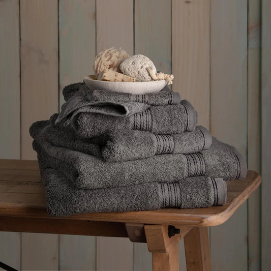 Extra -Long Dark Grey Egyptian Cotton Towel